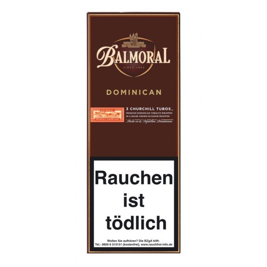 Balmoral Dominican Selection Churchill Tubos - 3er