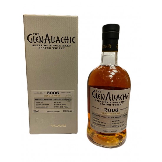 The GlenAllachie 2006 Single Cask Ruby Port Pipe 