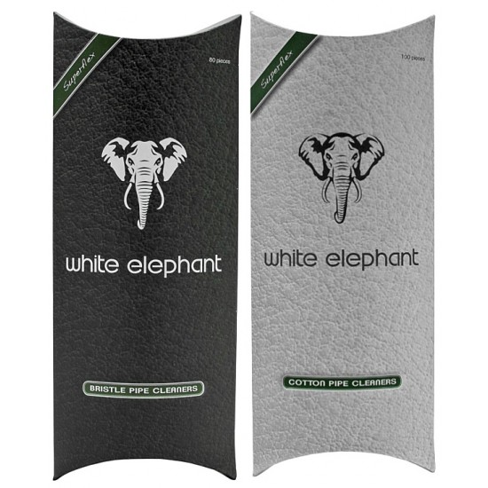 White Elephant Pipe Cleaner Cotton/Bristle