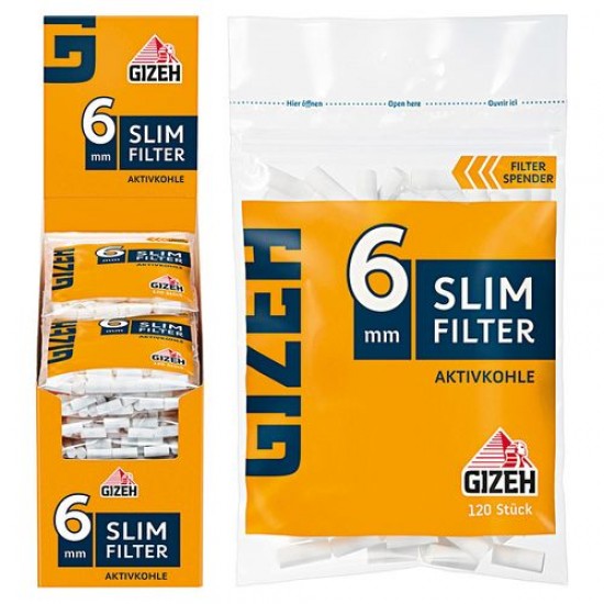 Gizeh Slim Filter Aktivkohle