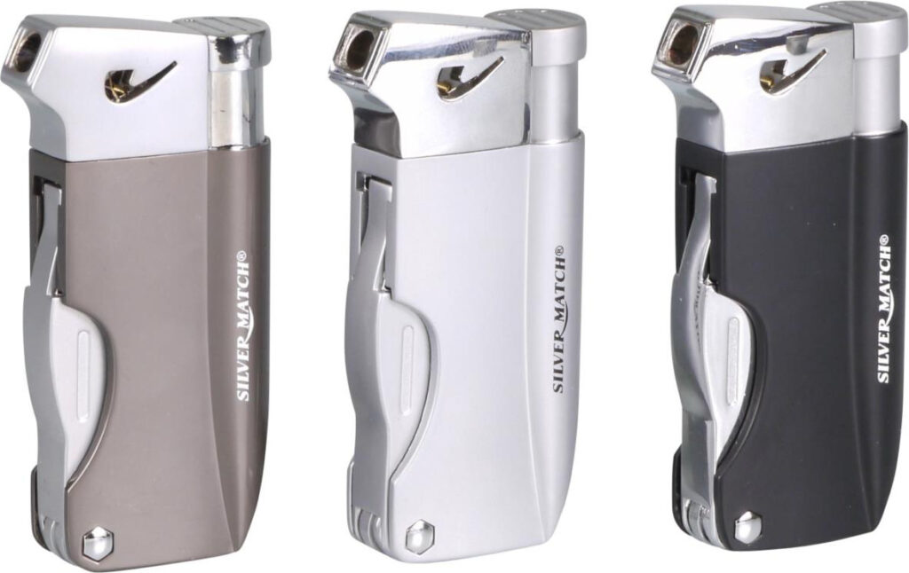 Silver Match Pfeifen-Feuerzeug Piezo