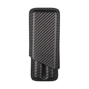 Zigarren Schiebe-Etui Lederoptik Carbondesign 2er