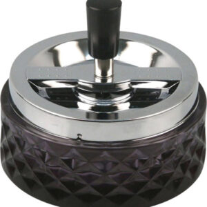 Drehascher Chrom/Rauchglas