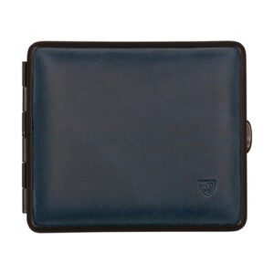 Zigaretten-Etui Veloursleder dunkelblau