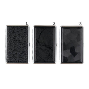 Zigarettenetui Lederoptik schwarz 100er