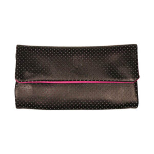 MR Geronimo Drehertasche Leder schwarz-lila