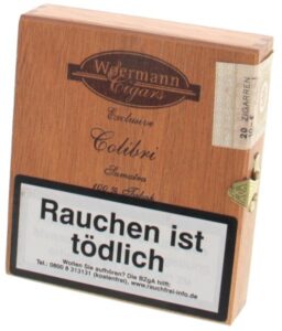 Woermann Exclusive Cigarillos - 100% Tabak Colibri Sumatra - 20er