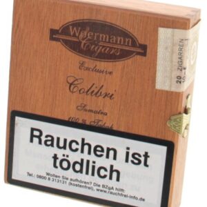 Woermann Exclusive Cigarillos - 100% Tabak Colibri Sumatra - 20er