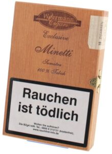 Woermann Exclusive Cigarillos - 100% Tabak Minetti Sumatra - 16er
