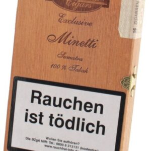 Woermann Exclusive Cigarillos - 100% Tabak Minetti Sumatra - 16er