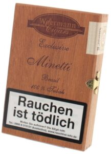 Woermann Exclusive Cigarillos - 100% Tabak Minetti Brasil - 16er